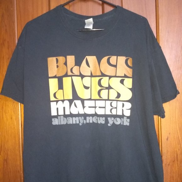 BLACK LIVES MATTER T-SHIRT - XL // Tee Shirt BLM Albany NY - Picture 1 of 4